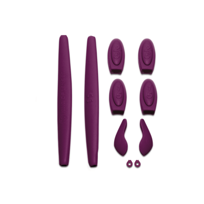 Kit de Borrachas para Juliet - Roxo Escuro
