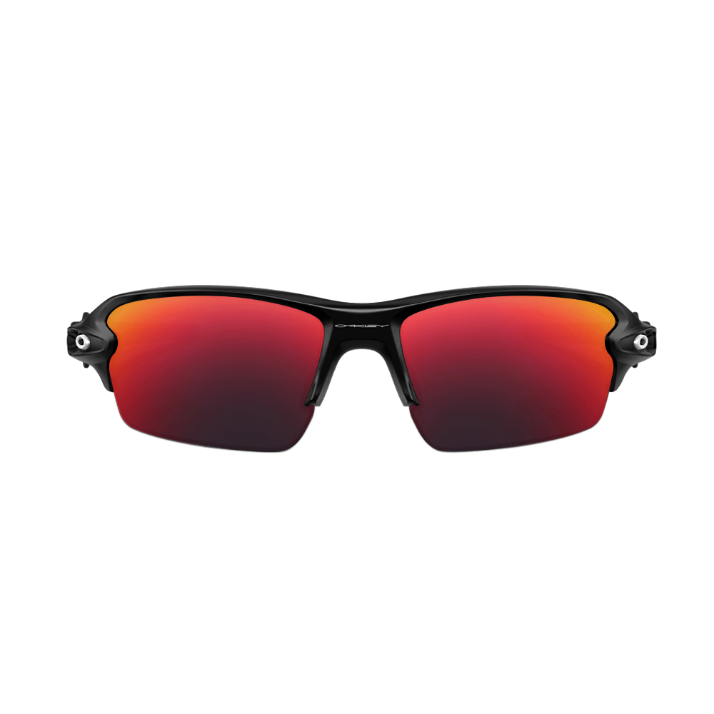 Oakley Flak 2.0 Branco / Vermelho - Fire Iridium