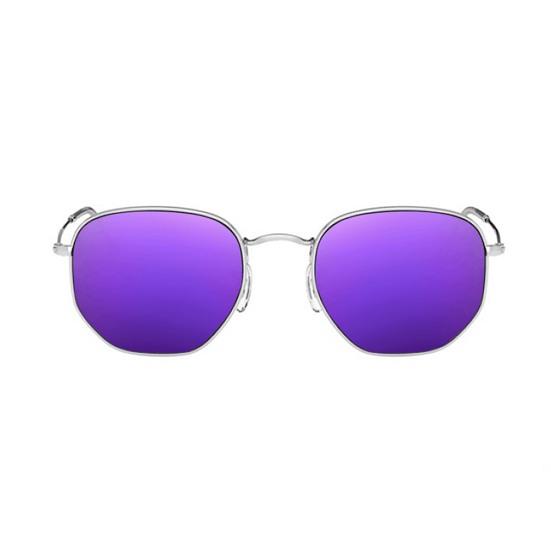 lentes-rayban-hexagonal-RB3548-violet-kingoflenses