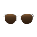 lentes-rayban-hexagonal-RB3548-brown-kingoflenses